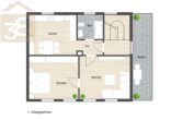 Grundriss 1. OG - Mehrfamilienhaus mit drei Wohneinheiten im östlichen Ring von Braunschweig!