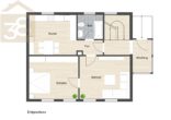 Grundriss EG - Mehrfamilienhaus mit drei Wohneinheiten im östlichen Ring von Braunschweig!