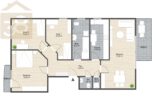 Grundriss - Moderne 4-Zimmer-Wohnung mit Balkon in Nordsteimke! Meine Wohnung = Mein Partner!