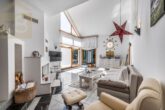 Wohnzimmer - Modernes Architektenhaus in Roklum