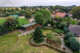 Luftansicht - Modernes Einfamilienhaus mit Schwimmbad,Sauna & Nebengelass bei Brome!Meine Immobilie = Mein Makler!